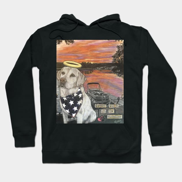 Dog memorial: forever warm in the sunshine Hoodie by Artladyjen